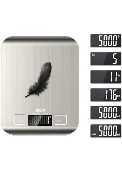 Metal Dijital Hassas Mutfak Tartısı, Pil ile Birlikte, Kullanışlı ve Şık Tasarım modelleri