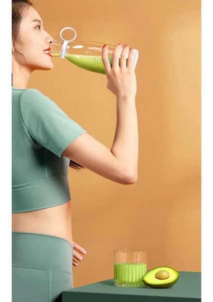 Taşınabilir Mini Şişe Blender, USB Şarjlı, 350 Ml, Smoothie ve Shake Yapıcı