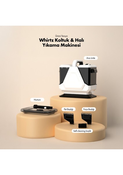 Halı Yıkama Makinesi - Beyaz