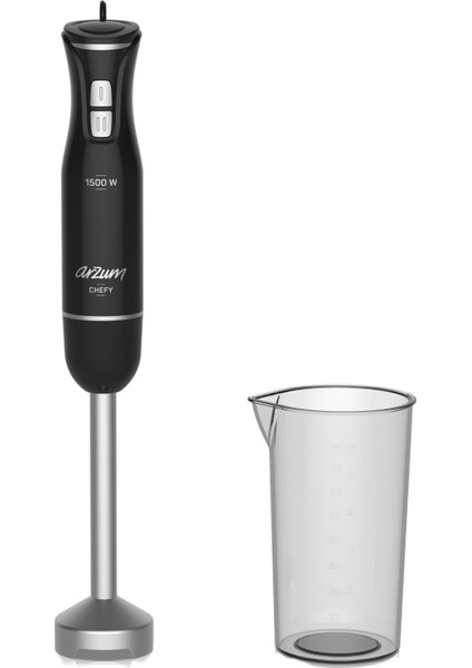El Blender Siyah AR1139-S Chefy, Pratik Kullanım ve Şık Tasarım