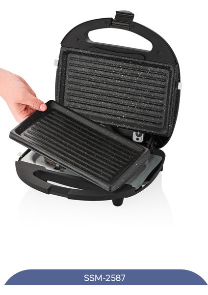 Iki Dilim Mini Tost Makinesi Siyah, Pratik ve Şık Tasarım modelleri