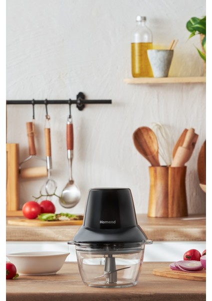 Rondo Siyah Gri Çok Amaçlı Doğrayıcı, Pratik ve Şık Tasarım