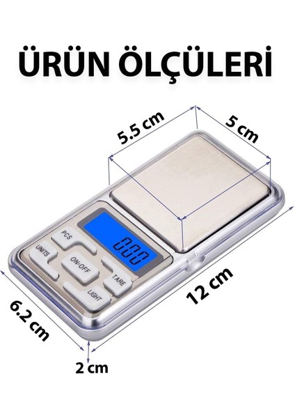 Mini Dijital Tartı, Hassas El Terazisi, Altın ve Takı Tartma Aleti, LCD Ekran fiyatları