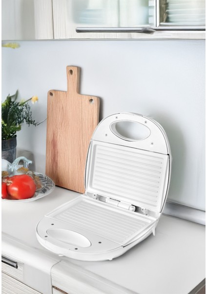 Mini Seramik Tost Makinesi, Beyaz Renk, Pratik ve Şık Tasarım fiyatları