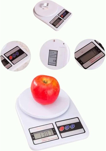 Dijital Hassas Mutfak Tartısı, 10 kg Kapasiteli, Çok Renkli, Kolay Kullanım fırsatları