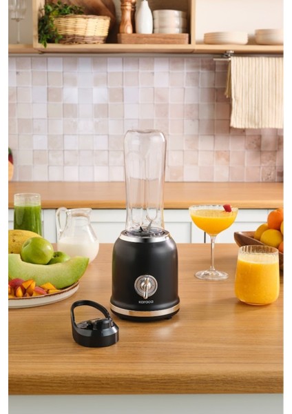 Kişisel Kullanıma Uygun Şık ve Taşınabilir Mini Smoothie Blender Siyah Renk