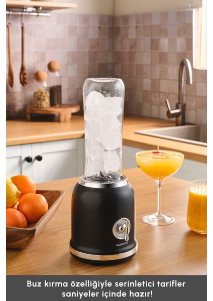 Kişisel Kullanıma Uygun Şık ve Taşınabilir Mini Smoothie Blender Siyah Renk indirimleri