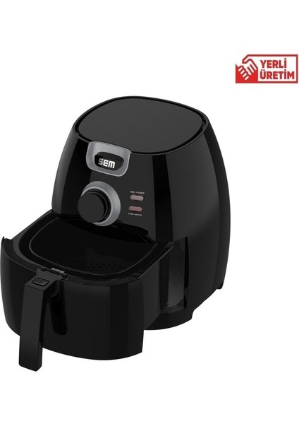 5l Yağsız Kızartma Fritözü, 8 Program, 1650W, Siyah fırsatları