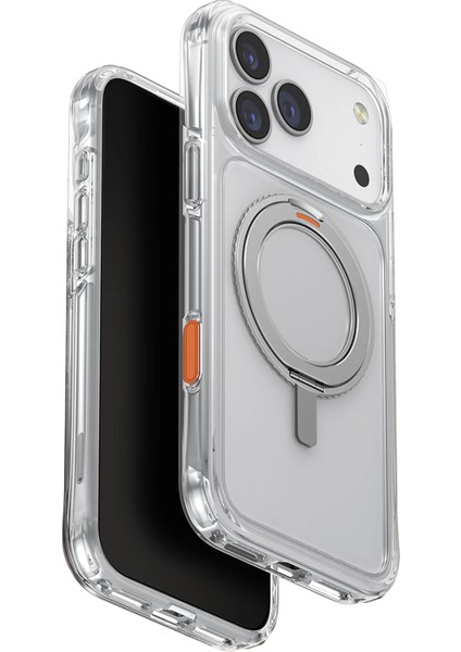 Iphone 17 Pro Kılıf Swivix Döner Metal Standlı Koruyucu Premium Dayanıklı Kapak