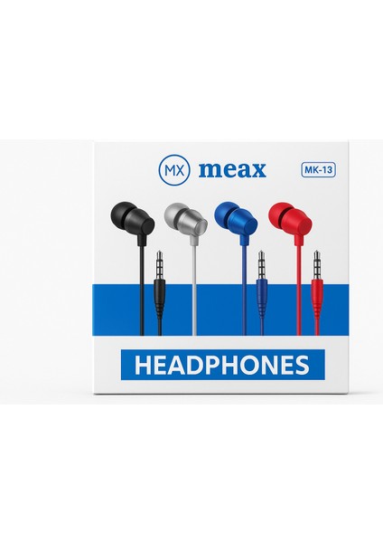 Meax Mk-13 Stereo Ses Kaliteli Kulak Içi Kulaklık