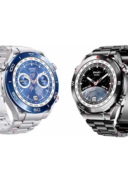 Akıllı Saat Çelik Kordonlu Amoled Ekran Android ve Ios Uyumlu Çağrı Cevaplayabilen fırsatları