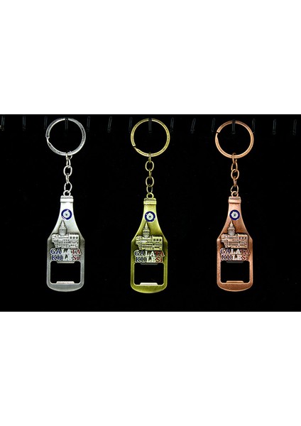 Metal Galata Kulesi Anahtarlık ve Açacak Model 1