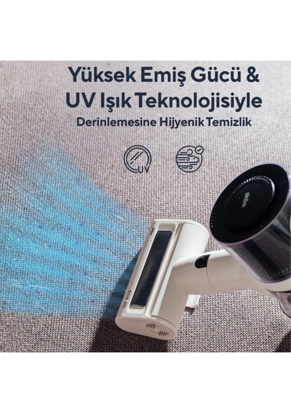 Bldc Motorlu Dikey Kablosuz Şarjlı LED Aydınlatmalı SÜPÜRGE 250 Watt SVC-8620 modelleri