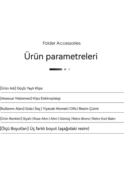 304 Paslanmaz Çelik Dosya Kurulu Menü Klipleri (Yurt Dışından) modelleri