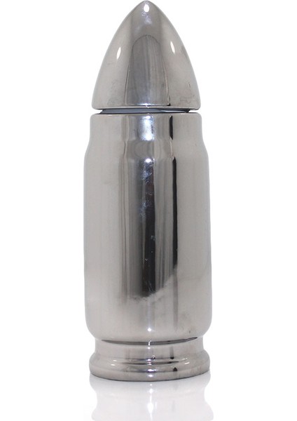 Mermi Tasarımlı Termos Bardak Gümüş