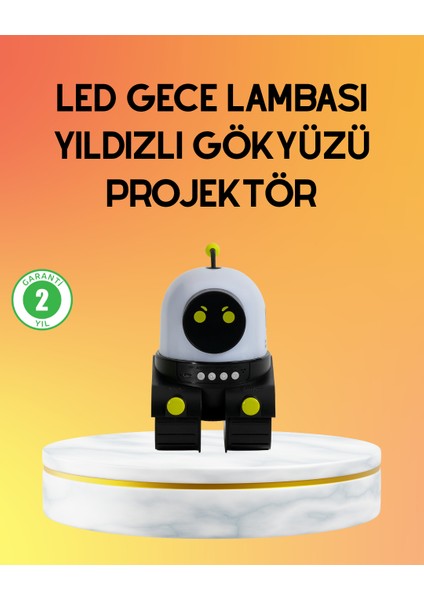 Taşınabilir Lityum Bataryalı LED Gece Lambası ve Projektör