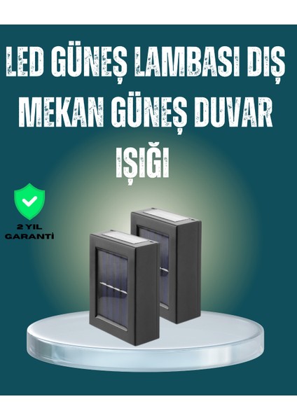 Suya Dayanıklı Güneş Enerjili Bahçe Lambası