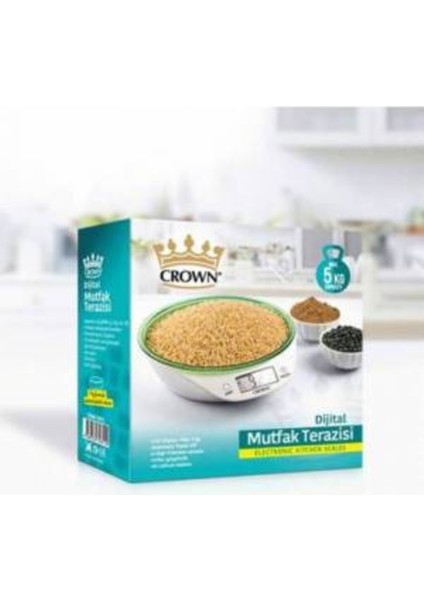 Yeşil Dijital Mutfak Tartısı, LCD Ekran, 5 kg Kapasiteli, Pratik ve Hafif fiyatları