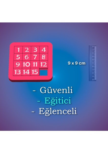 Sayılarla 4x4 Puzzle Oyunu En Güzel Zeka Geliştirici ve Eğlenceli Oyun