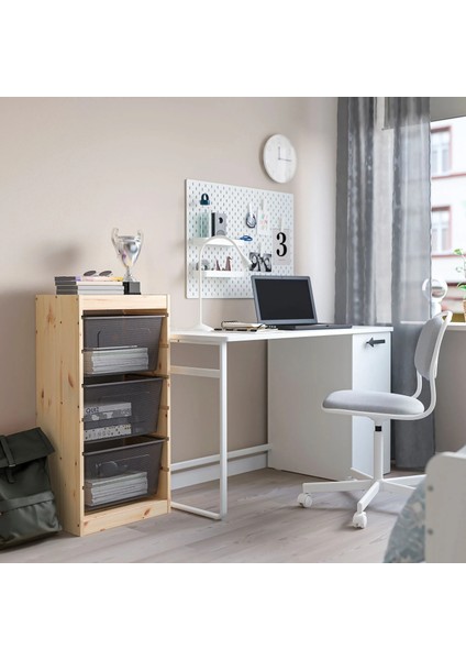 Trofast Saklama Ünitesi Çam Gri 44 x 30 x 91 cm modelleri