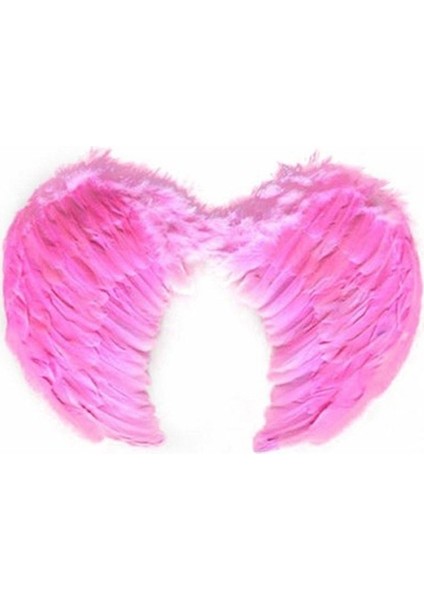 Pembe Melek Kanadı Kostümü Küçük