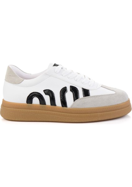 Beyaz Siyah Kadın Sneaker K01179600009