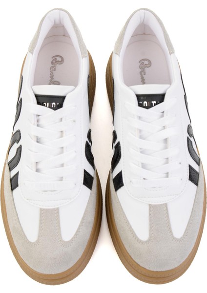 Beyaz Siyah Kadın Sneaker K01179600009 fırsatları