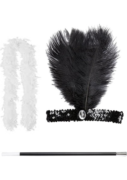 Retro Charliston Aksesuar Seti – Gatsby Kostüm Seti fiyatları