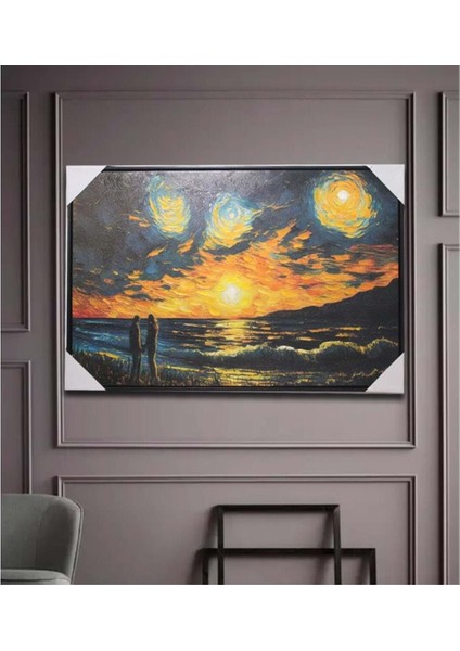 Duvara Asmalı Renkli Yağlı Boya Panosu, Dekoratif ve Şık Tasarım