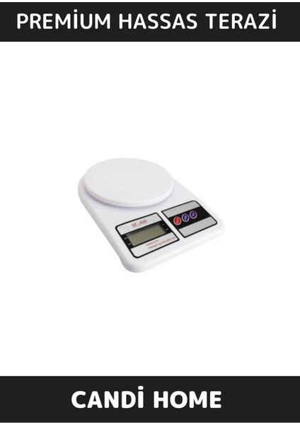 Dijital Hassas Mutfak Terazisi, 10 kg Kapasiteli, Beyaz Renk, Kaliteli ve Güvenilir fiyatları