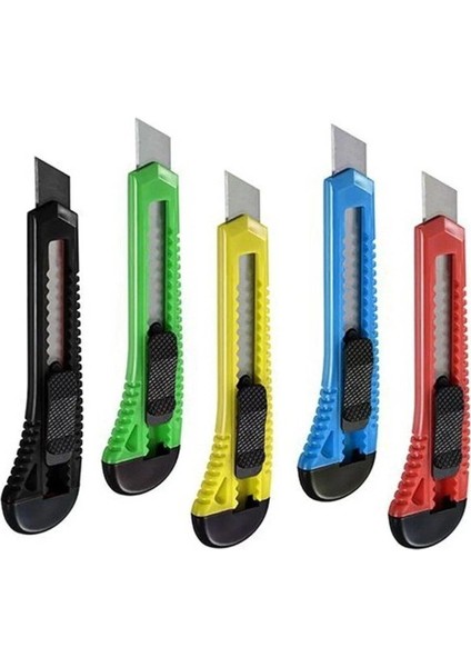 Çok Renkli 18MM Plastik Maket Bıçağı, 36'lı Paket