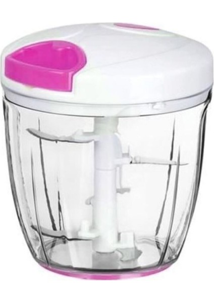 Pratik 5 Bıçaklı Sebze Doğrayıcı El Rondosu Ekru Renkli