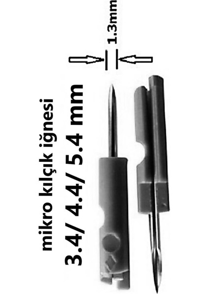Gri Micro Iğne, Isviçre Yapımı, Yüksek Kalite, Dayanıklı ve Hassas Kullanım Için Ideal