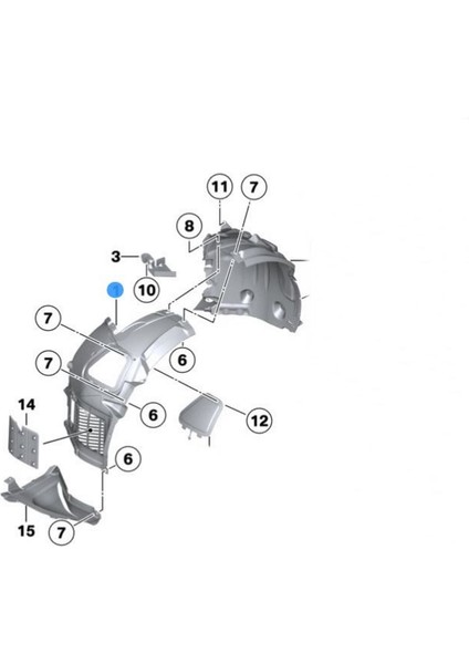 Bmw 5 Serisi F10 F11 10-16 Ön Çamurluk Davlumbazı Ön Sağ fırsatları