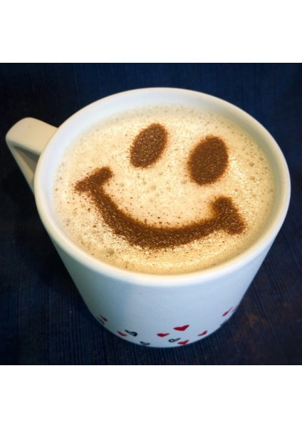 Gülen Yüz Deseni Kahve Kalıbı, Şık ve Pratik Kahve Süsleme Aracı