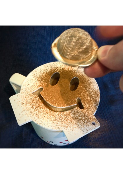 Gülen Yüz Deseni Kahve Kalıbı, Şık ve Pratik Kahve Süsleme Aracı modelleri