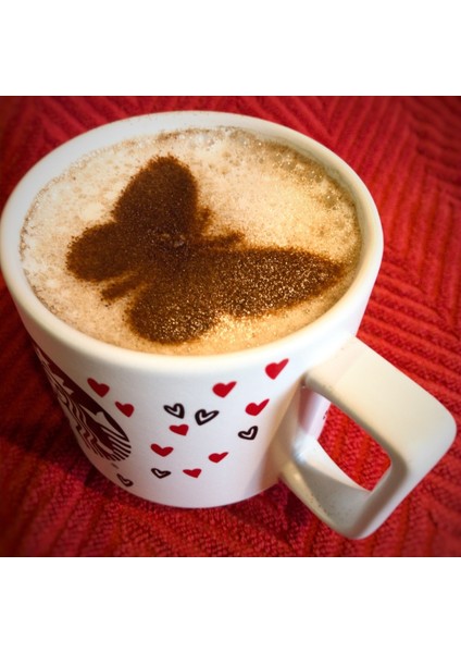 Beyaz Kelebek Kahve Kalıbı ve Şablonu, Pratik ve Şık Tasarım