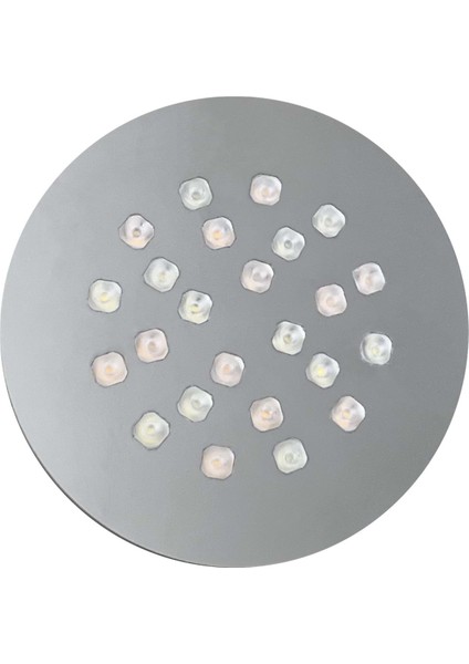 24 LED Yuvarlak Ekonomik Aydınlatma Krom, Enerji Tasarruflu ve Parlak Tasarım