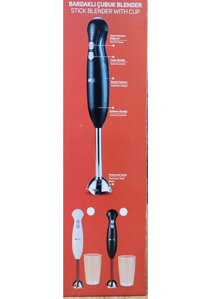 Yüksek Performanslı Siyah Turbo Çubuk Blender, 1200W, Sürahili, Türk Malı fiyatları