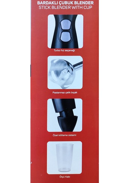 Yüksek Performanslı Siyah Turbo Çubuk Blender, 1200W, Sürahili, Türk Malı modelleri