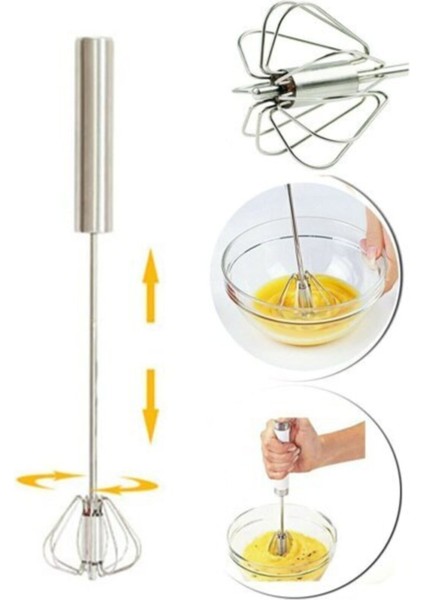 Metal Saplı Orta Boy Mikser, Pratik ve Dayanıklı Mutfak Gereci