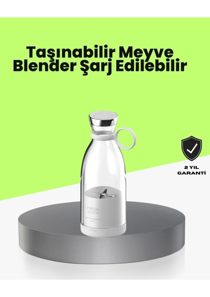 Paslanmaz Çelik 4'lü Taşınabilir Gıda Sınıfı Blender Seti