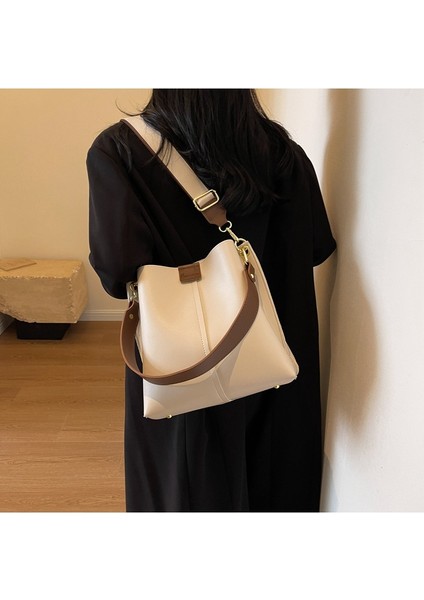 Büyük Kapasiteli Kova Çanta Moda Geniş Bant Çapraz Omuz Çanta Tek Omuz El No Toto Çanta (Yurt Dışından) fırsatları