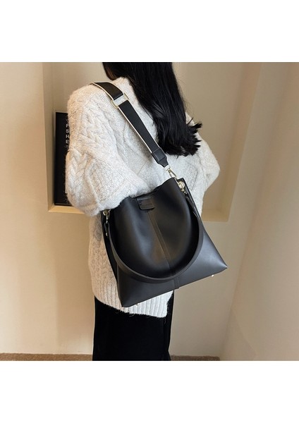 Büyük Kapasiteli Kova Çanta Moda Geniş Bant Çapraz Omuz Çanta Tek Omuz El No Toto Çanta (Yurt Dışından) indirimleri