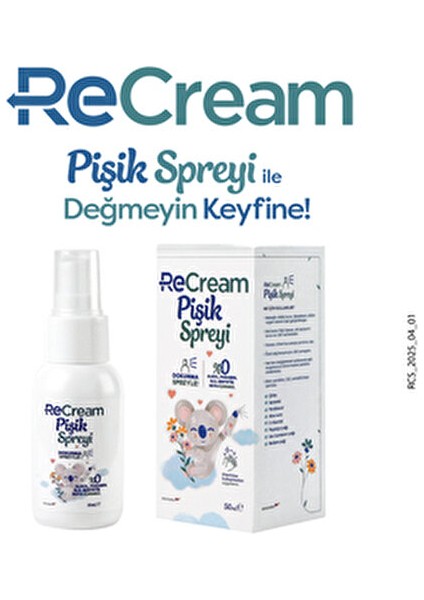 Pişik Spreyi Alkol ve Paraben İçermeyen 50 ml Hassas Ciltler İçin fırsatları