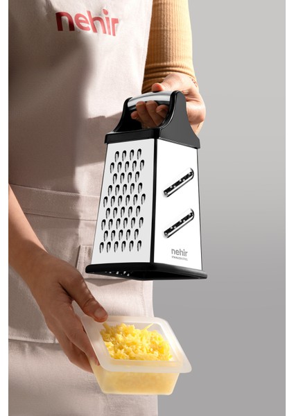 Paslanmaz Çelik Kare Hazneli Rende, Dayanıklı ve Kullanışlı Mutfak Gereci modelleri