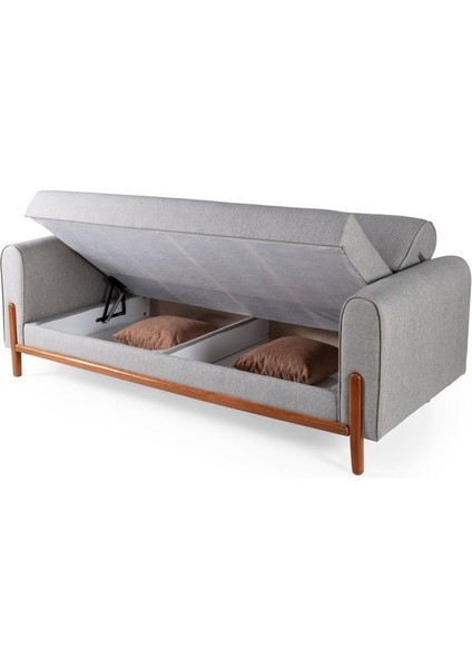 Natinna Plus Ahşap Yataklı Sandıklı Kanepe Krem fiyatları