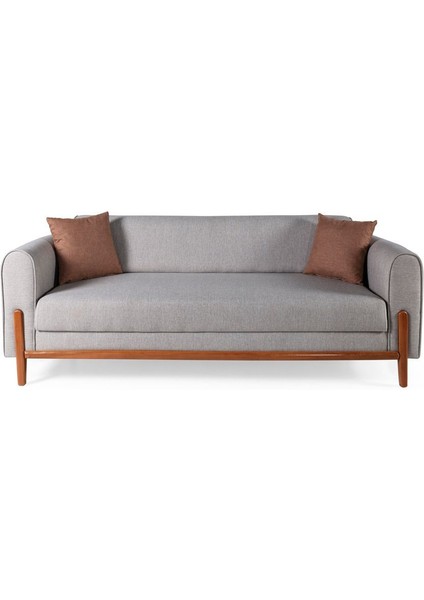 Natinna Plus Ahşap Yataklı Sandıklı Kanepe Krem indirimleri