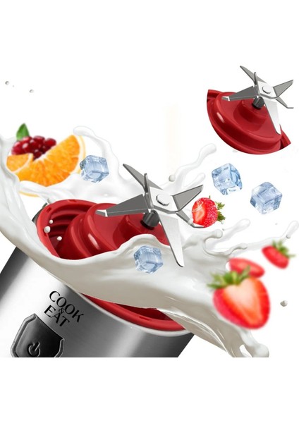 Şarjlı 450 ml 6 Bıçaklı Paslanmaz Çelik Buz Kırabilen Kişisel Taşınabilir Blender fiyatları