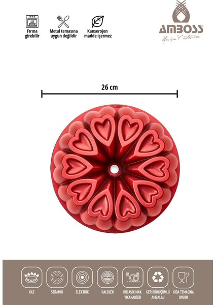 Ametist 26CM Döküm Kalıp, Şık ve Kullanışlı Mutfak Gereçleri indirimleri
